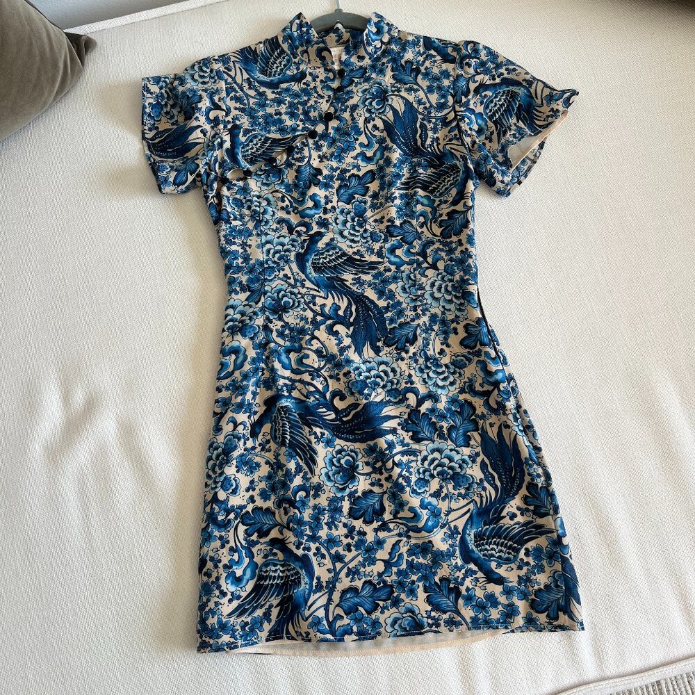 Lovers and Friends - Blue & White mini dress